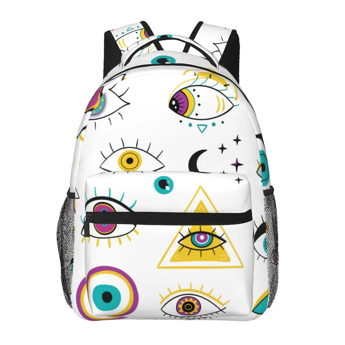 

Women's Backpack Hand Drawn Eyes School Bag for Men Lady Travel Bag Casual School Backpack