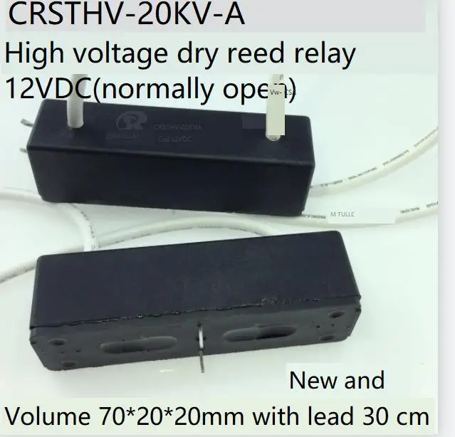 

CRSTHV-20KV-A (нормально открытое) 24-вольтовое Тростниковое реле высокого напряжения (с выводом 30 см)