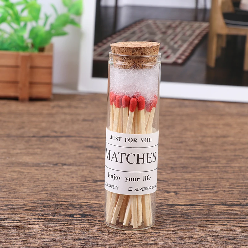 30pcssetMatchsticksScentedCandleMatchesJarCandlelightBottle