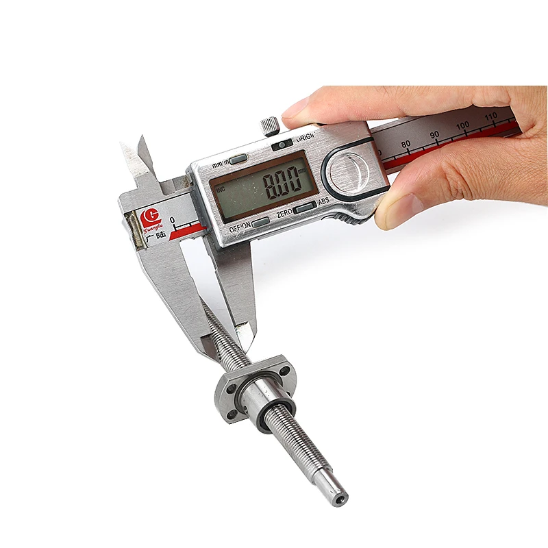 

8mm Diameter 1mm Lead 150mm Length with Standard End Machining and Nut Miniature Ball Screw SFK0801 Ball Screw+nut Single Nut