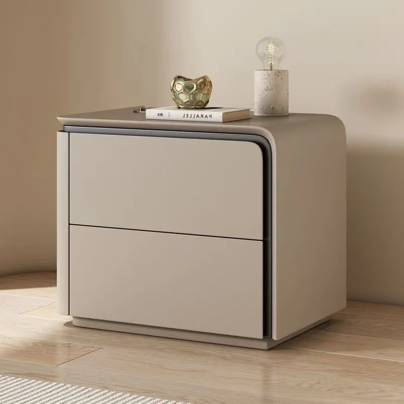 thumbnail image 1 of Mesita De Noche De diseño De almacenamiento, mesitas De Noche nórdicas minimalistas y estéticas De lujo, Mesita De Noche, muebles De dormitorio, 1 of 4