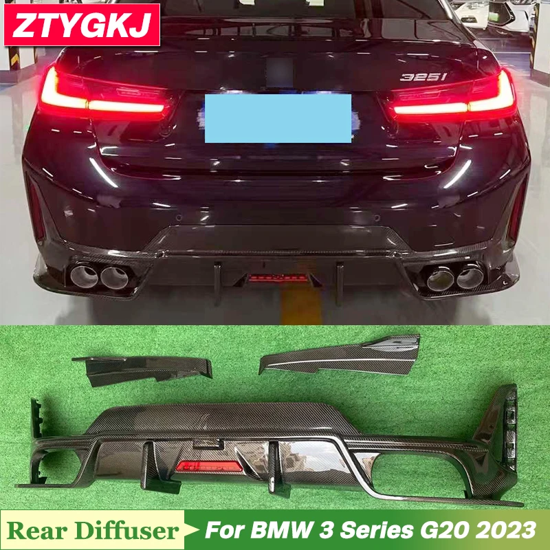 

TK Style Carbon Fiber Material Rear Bumper Diffuser Lip For BMW 3 Series G20 2023