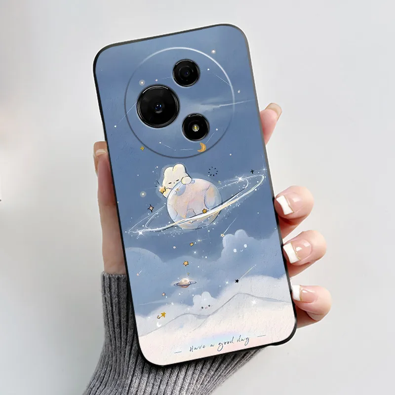 Aesthetic Cute Cat Soft Silicone Black Protective Phone Case Cover