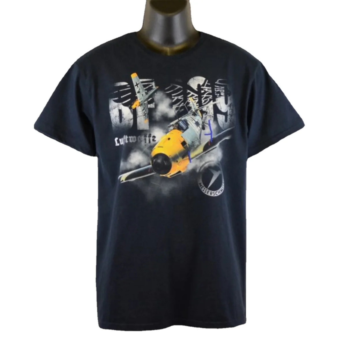 

German Luftwaffe BF 109 Messerschmitt Aircraft Vintage Men's T Shirt