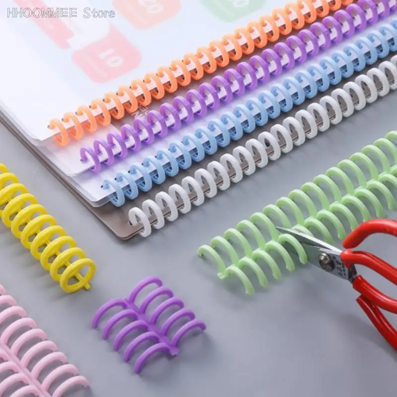 Loose-leaf Paper Book Scrapbook Album Binder Spiral A4 Notebook Binding Clips 3.7*28.7CM 30 Holes Circles Ring 10Pcs plastic binding rings metal ring binder metal binder ring loose leaf binding coil book binding supplies plastic binding coil loose leaf binder clips