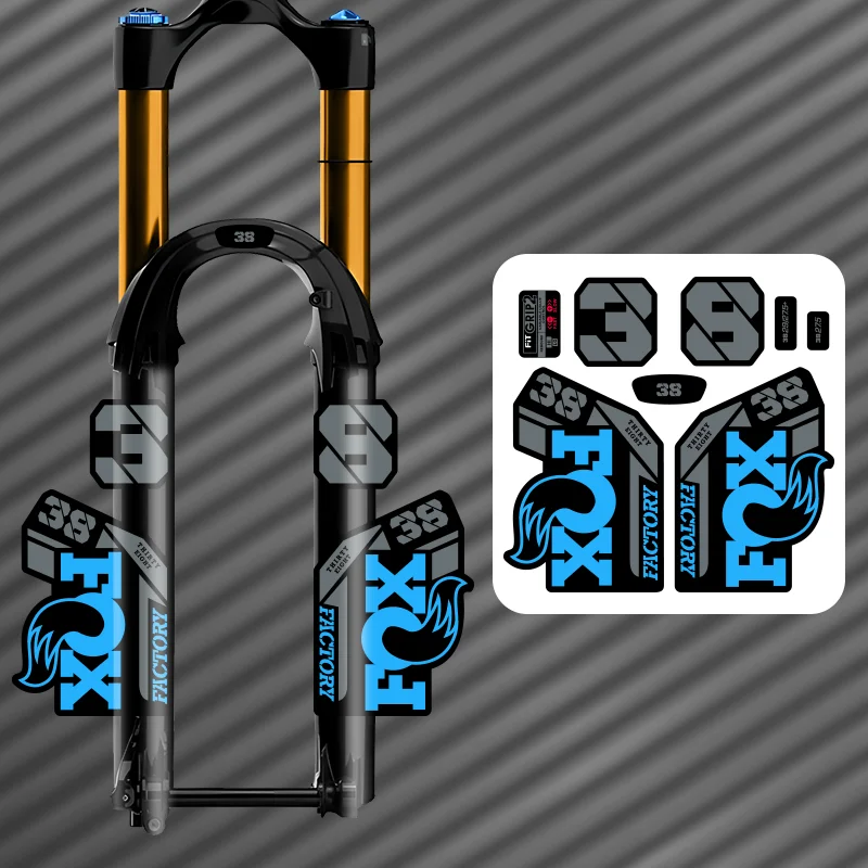 ENDURO Waterproof Front Fork Sticker Set - Durable Bike Decals and Protective Film for MTB and DH