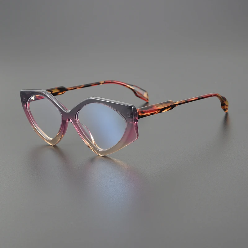 

Handmade personalized Retro Acetate rhombus glasses frame men fashion women High Quality eyeglasses Myopia Optical Eyewear
