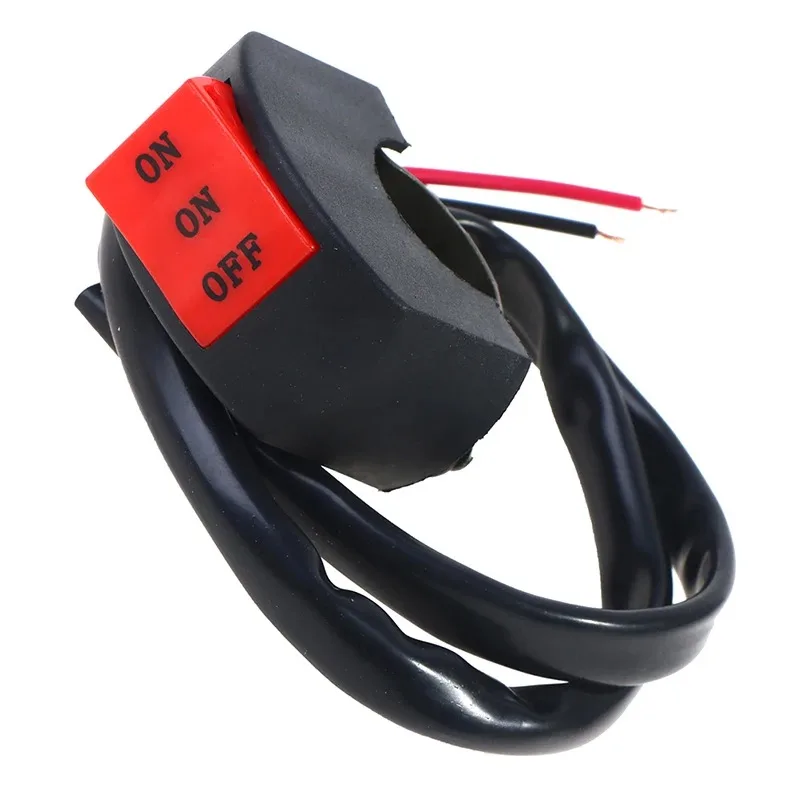 Motorcycle Handlebar Switch LED Headlight Switches Far Near Three Line Driving Light Motorbike Button