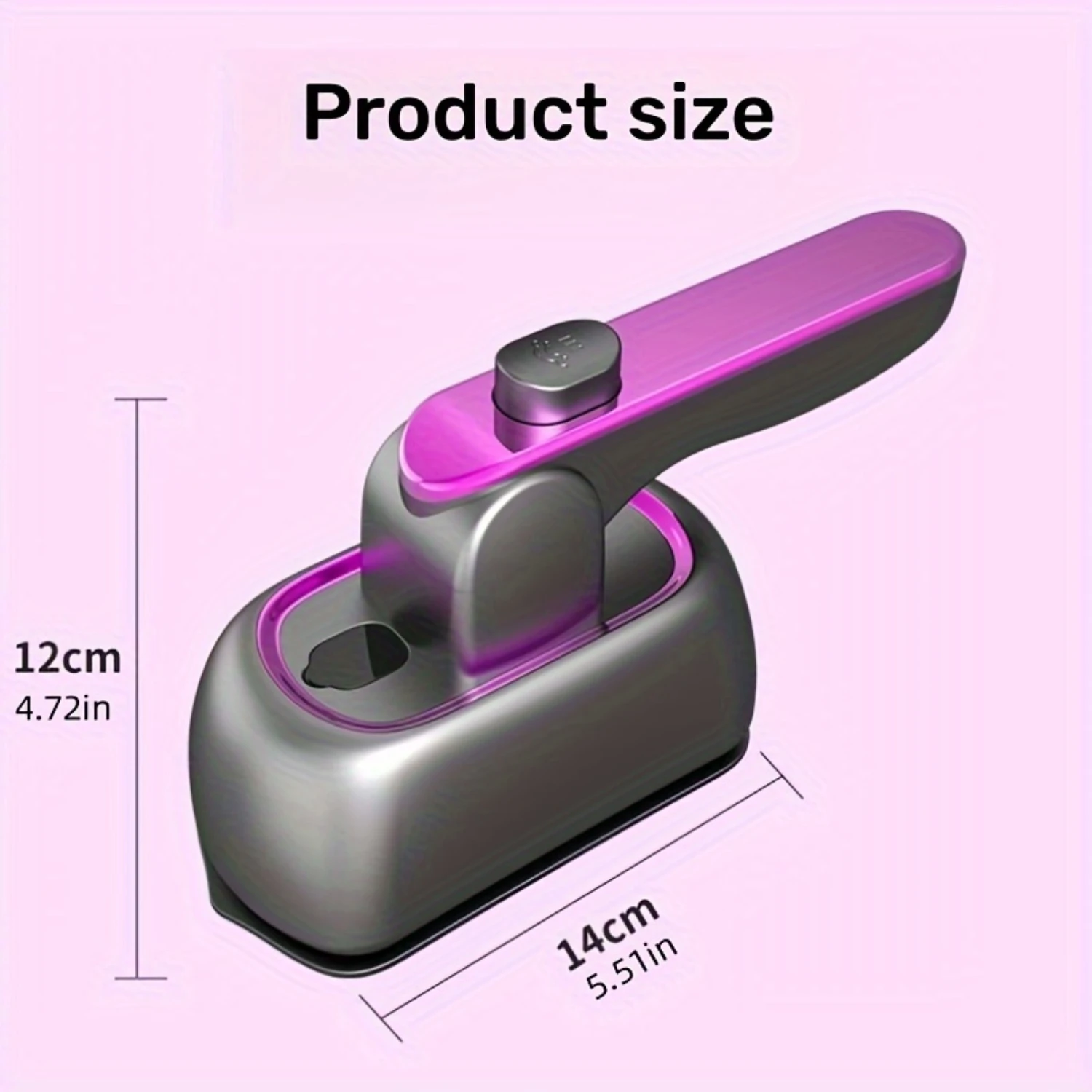 2-in-1 Portable Steam Iron-Quick Wrinkle Removal, Dry/Wet Use, Safe & Compact for Travel/