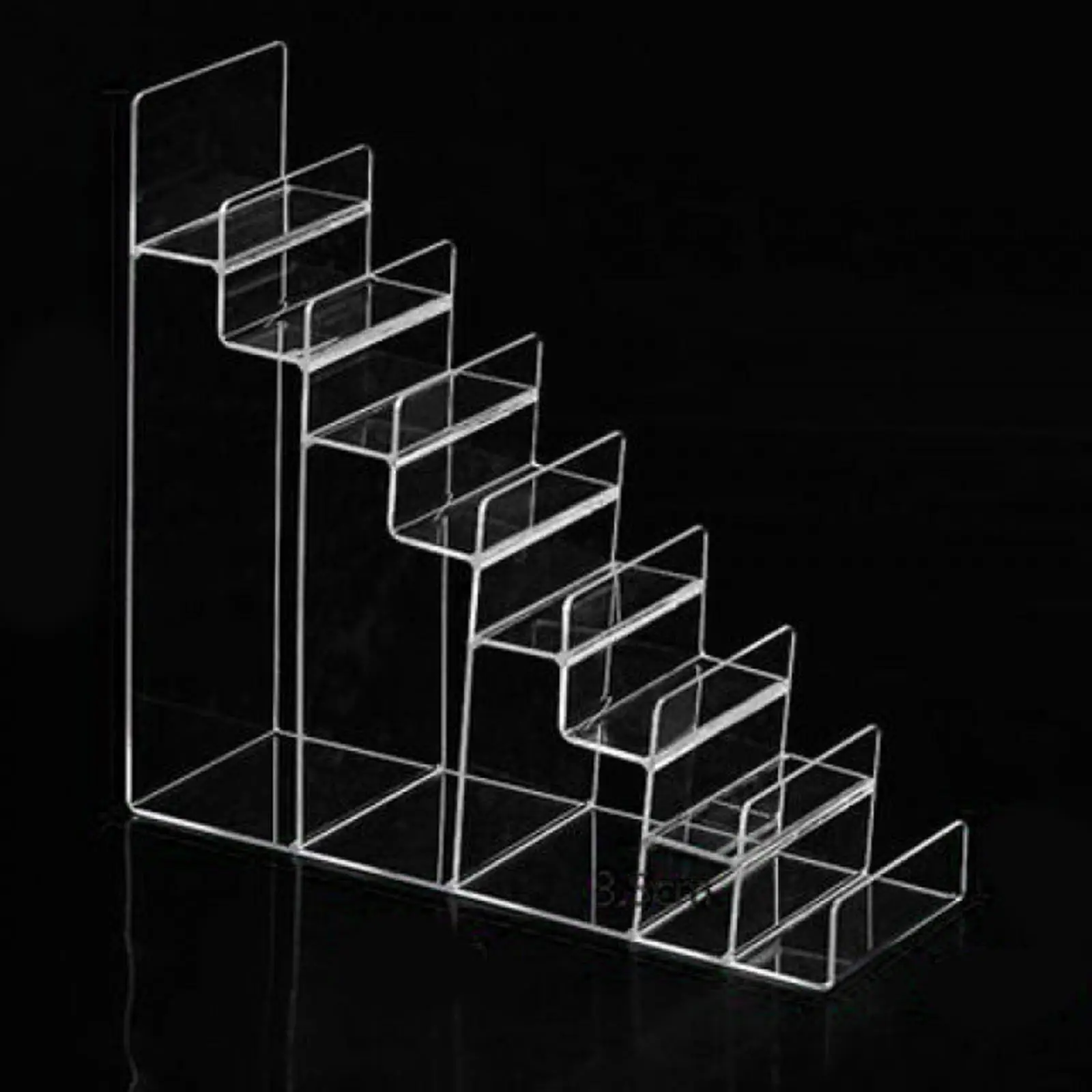 Acrylic Riser Display Shelf Handbag Purse Glasses Cosmetic Display Stand 8 Tiers