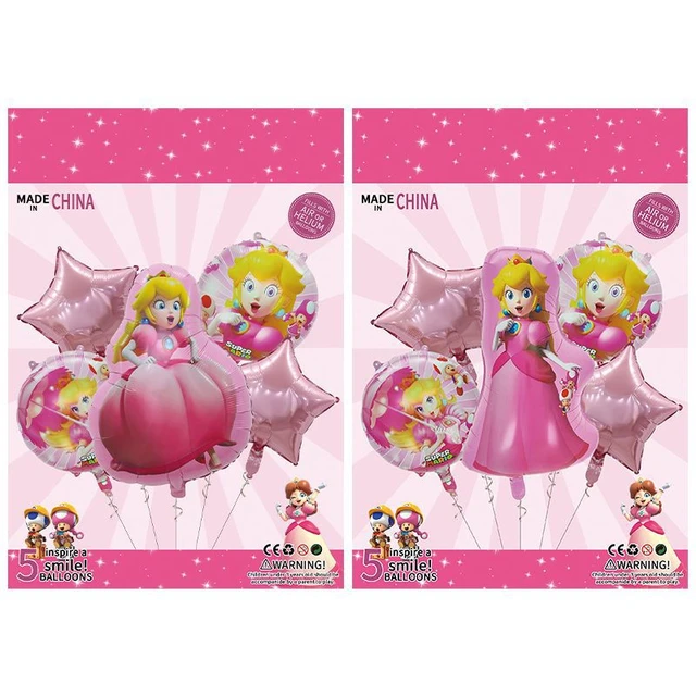 Ballon Decoration Anniversaire Princesse Peach, Déco Ballon