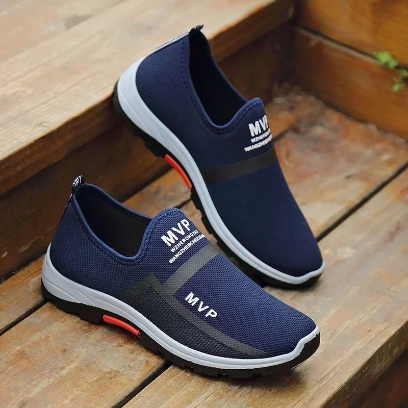 Summer Mesh Walking Shoes Men Lightweight Men Running Shoes Fashion Casual Sneakers Breathable Slip on Loafers Zapatillas Hombre 2