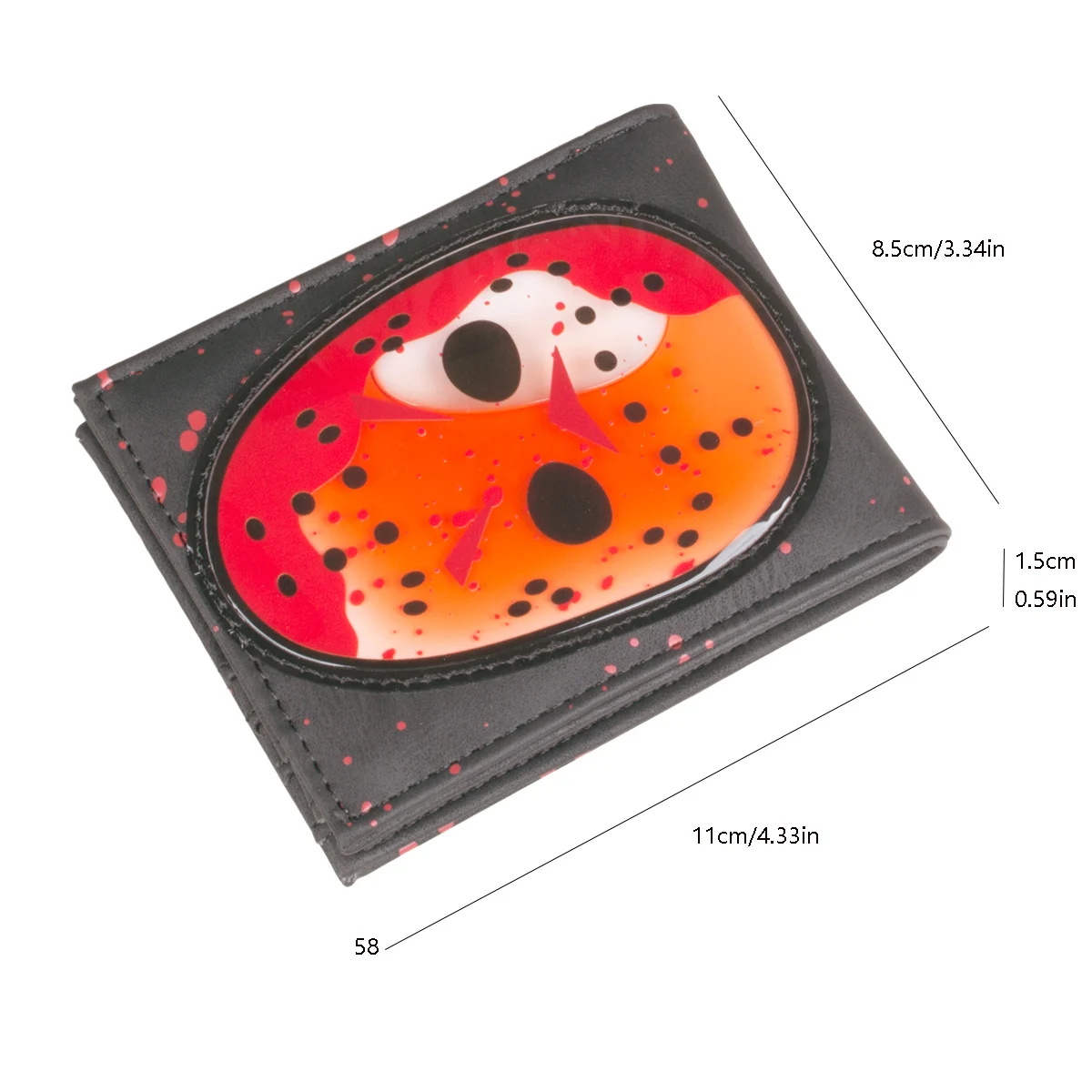 Halloween Gift High-Quality Bi-Fold Men's Wallet Fashionable Personalized Card Holder