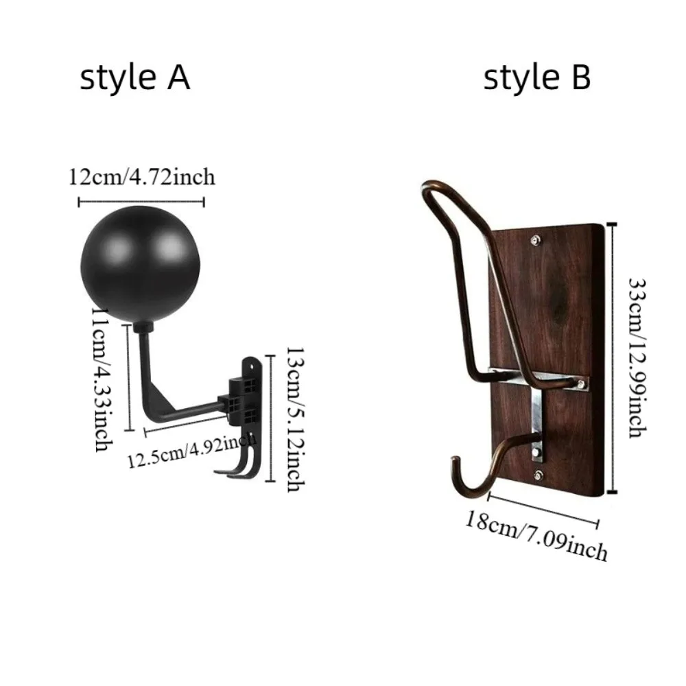 Multi-functional Motorcycle Helmet Holder Steel Sturdy Wall Mount Rack with Screws Convenient Helmet Hook Living Room Display