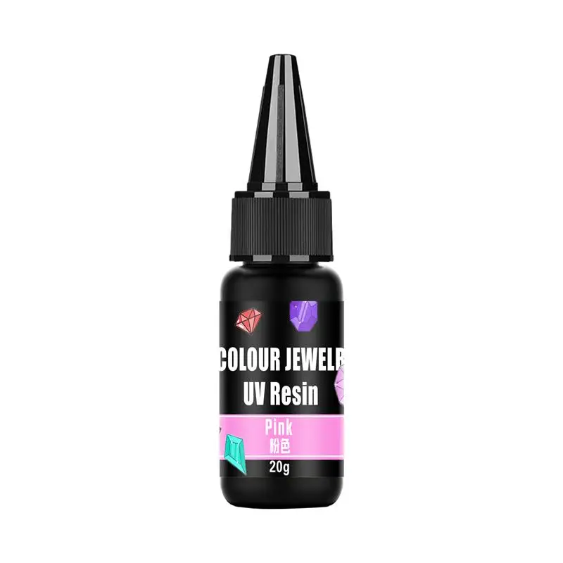 Vibrant Multicolor High-Transparency Glitter UV Epoxy Resin for DIY Jewelry and Home Décor Crafting