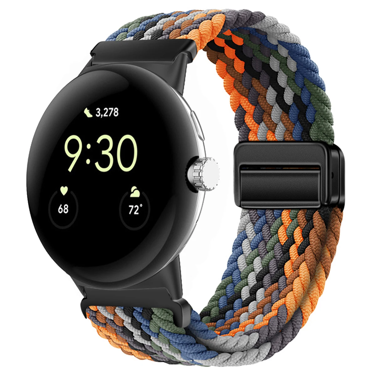 Nylon Braided Magnetic Wristband Bracelet - Universal Fit