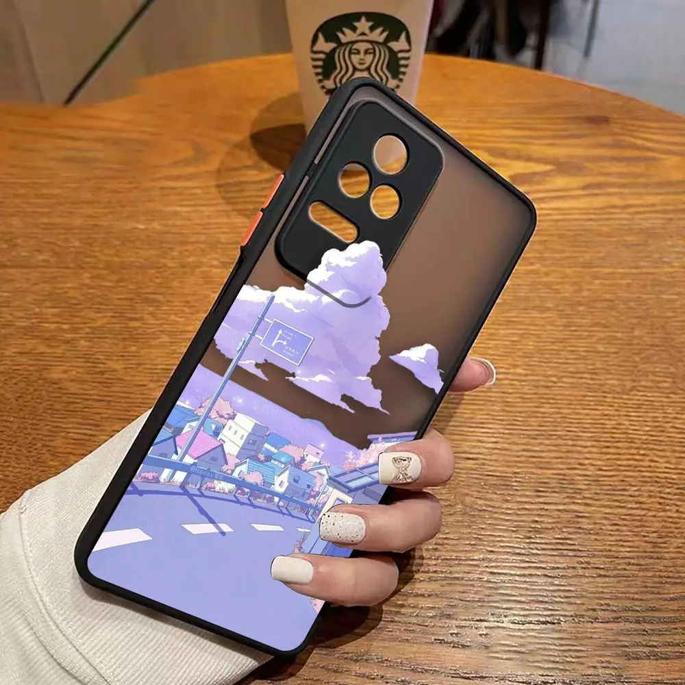 thumbnail image 1 of Funda mate para Redmi A1 K50 K40 GAMING K30 K20 10X 10C 10 9C 9T 9 8 7 PRO 4G 5G funda Anime japonés paisaje de casa pintado a mano, 1 of 5