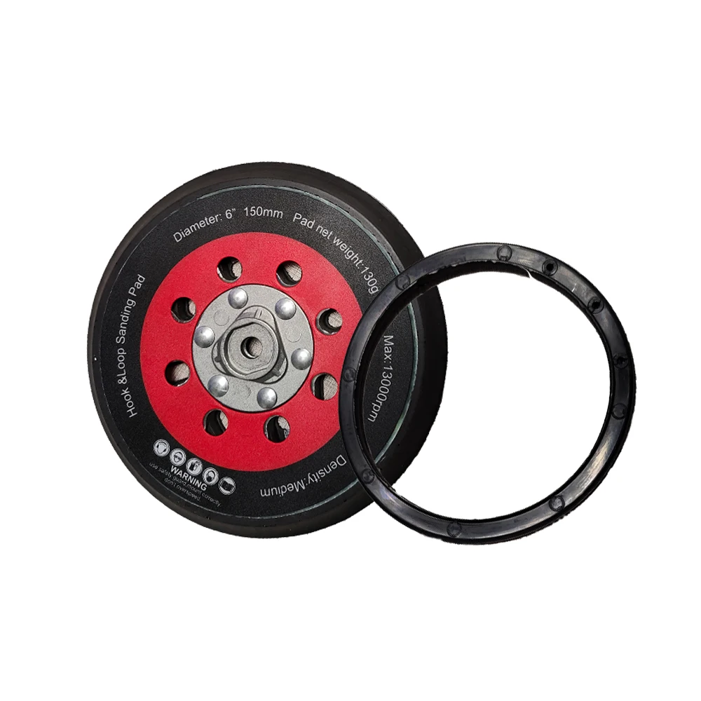 Electric Grinder Electric Sander Backing Pad with Shim and Brake Seal for Yellow Style 6 Inch Dry Grinding Machine Multifunction Sander PS-Y-151-50/25