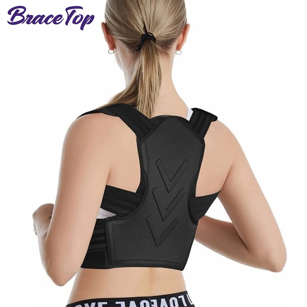 

Posture Corrector Back Brace, Adjustable Straightener for Mid, Upper Spine Support, Neck, Shoulder,Clavicle and Back Pain Relief