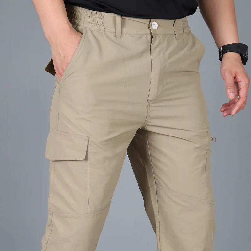 Повседневные летние брюки-карго мужские тактические брюки с несколькими
