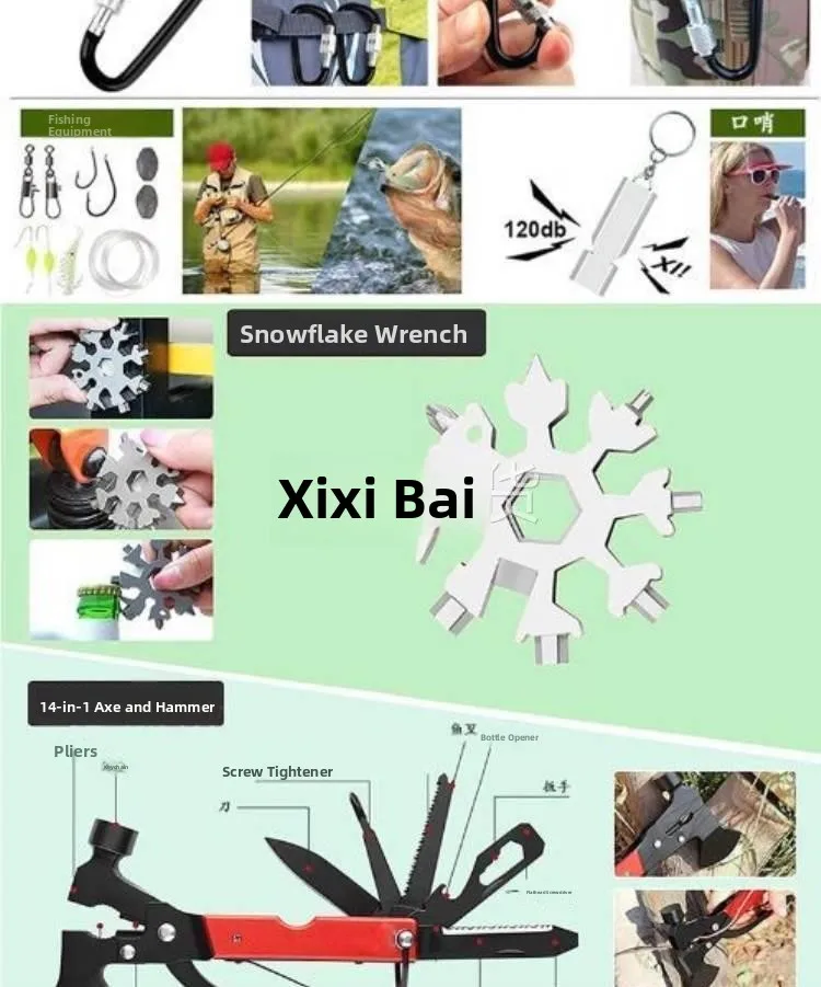 Self-Rescue Outdoor Survival Emergency First Aid Tool Kits Set