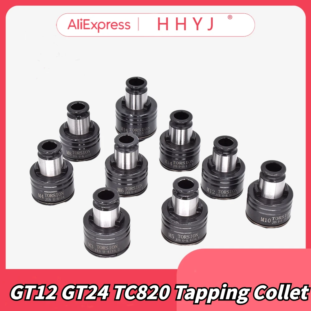 GT12-GT24-TC820-Tapping-Collet-Chuck-M4-M6-M8-M10-M12-M14-M16-M18-M20 ...
