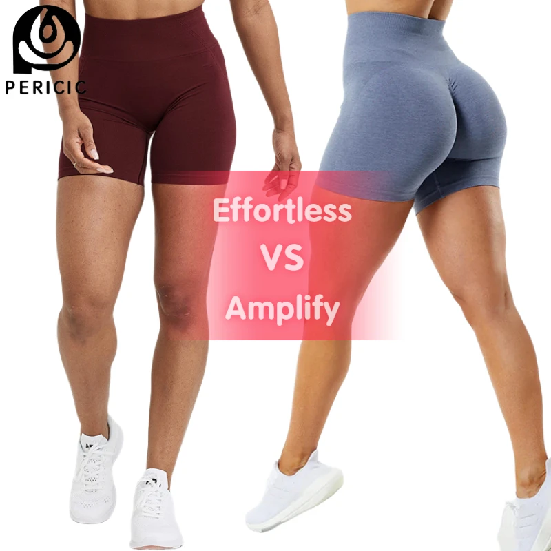 Effortless Amplify Seamless Fitness Shorts Women Scrunch Butt Booty Yoga Shorts Running Workout Sportswear Gym Clothing