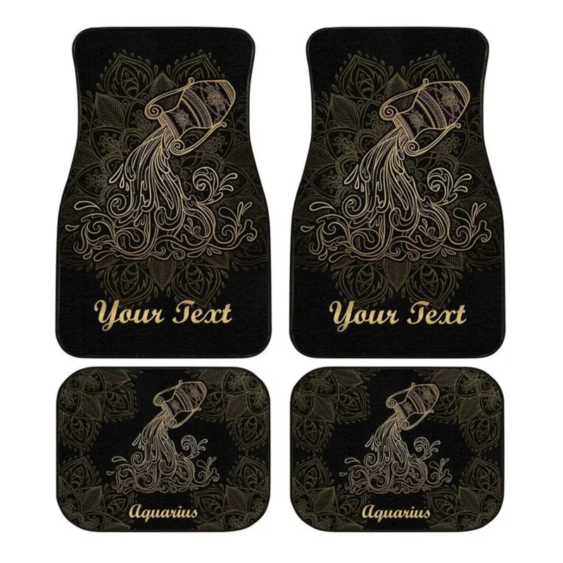 

Constellations Car Floor Mat 4 Piece Auto Front/Rear Carpets Anti-Skid Foot Pads Universal Fit for SUV Vans Interior Decorative