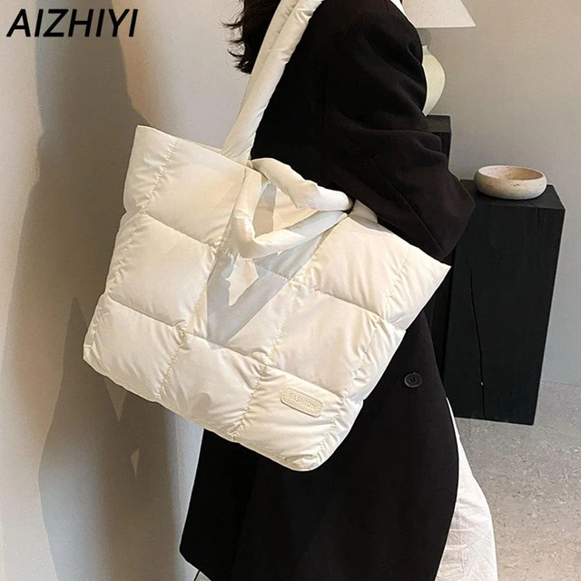 Women Puffer Bag Puffer Tote Bag Crossbody Bag Quilted Bags Luxury Shoulder  Bag Puffy Shoulder Bag for Autumn Winter