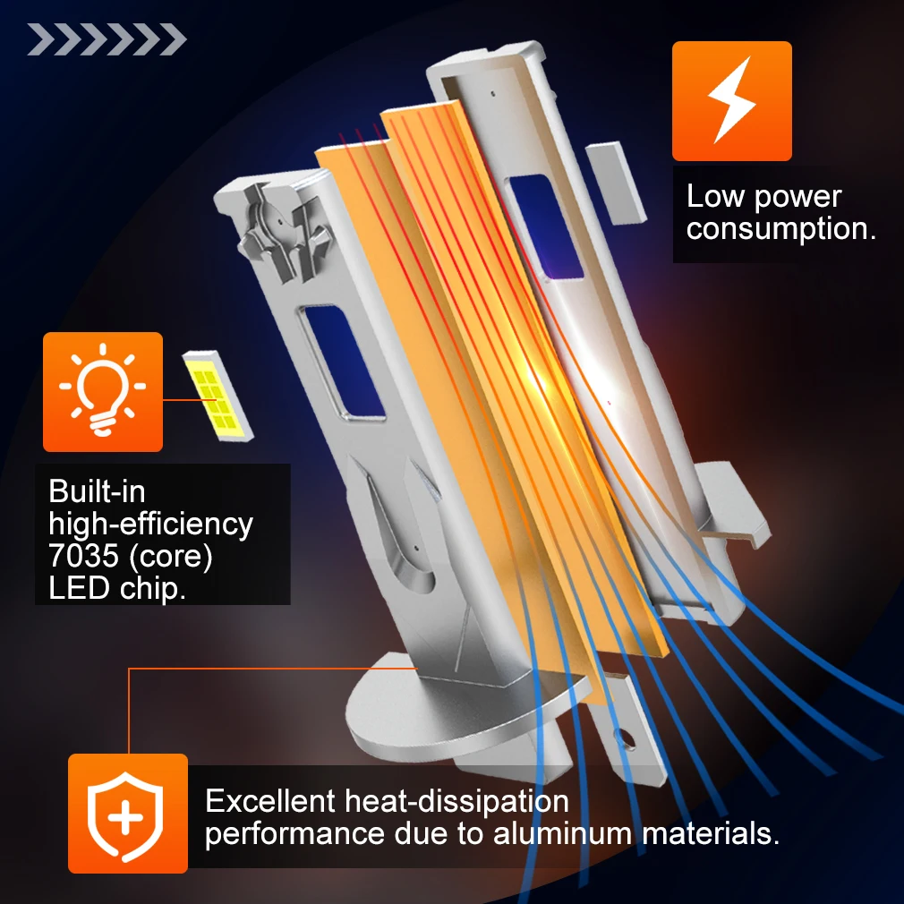 XSTORM H1 LED 라이트 70W 15000LM H3 LED 헤드라이트 캔버스 자동차 안개등 3570 CSP 칩 터보 헤드라이트 12V 6000K 플러그 앤 플레이