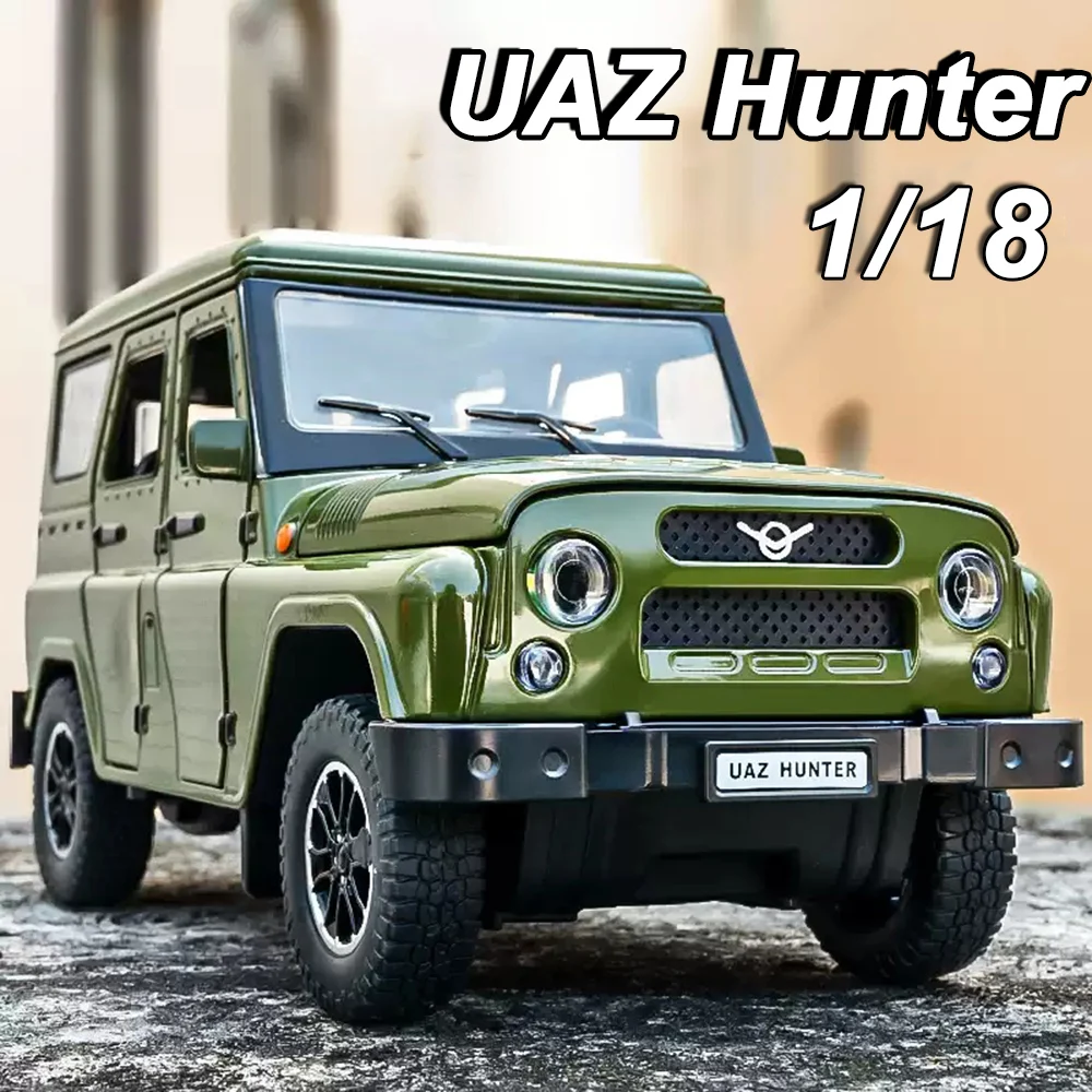 UAZ Hunter SUV – Modèle Réduit 1/18 Avec Phares Qui S'allument !