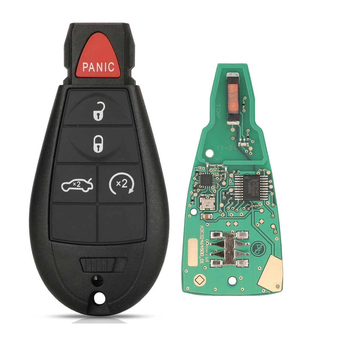 Jingyuqin M3N32297100 433MHz ID46 PCF7941 Car Key Fob Replacement