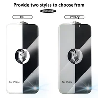 Cut Edge Anti Dust Mesh 0.5mm Privacy Tempered Glass For iPhone 17 15 16 Pro Max Screen Protector 17 Air Plus Luxury Full Cover 6