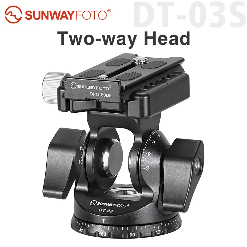 SUNWAYFOTO DT03S Tilt Head for Monopod and Tripod 33lbs(30KG) Load