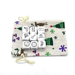 9 - Piece Storytelling Dice Set with Storage Bag - Creative Puzzle Board Game (9pcs dice X bag)