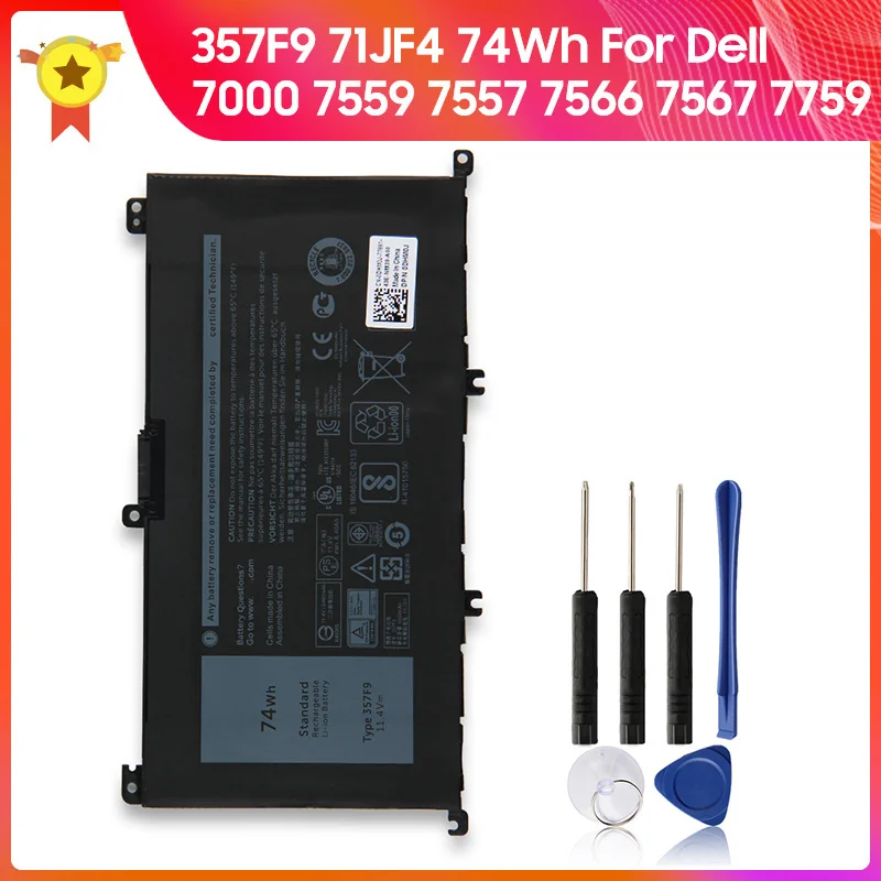 Batería nueva 357F9 71JF4 para Dell Inspiron 15 7000 7559 7557 7566 7567  7759 INS15PD-2548R INS15PD-1548B 74Wh _ - AliExpress Mobile