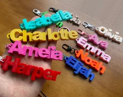 Personalized Acrylic Keychain with Custom Name for Gifts & Special Occasions (Yellow)