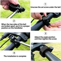 Nouvelle sonnette de vélo super puissante 2026, klaxon d'avertissement universel invisible pour vélo, accessoires de sécurité pour le cyclisme pour adultes, enfants et VTT 5