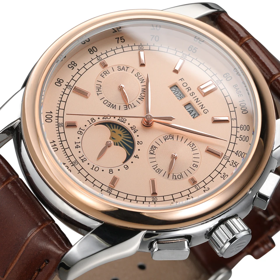 Orologio Automatico CON FASI LUNARI interno a vist - Abbigliamento e Orologio Automatico CON FASI LUNARI interno a vist - Abbigliamento e