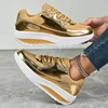Mesh Breathable Women Casual Sneakers Lace-up Vulcanized Shoes Ladies Platform Sneakers Female Shoes Plus Size Zapatos De Mujer 1
