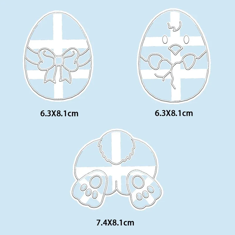 Cookie Cutter Cookie Mould Cookie Printing Mold Baking Mold Easter Cookie Cutters Easter Eggs Bunny Biscuit Mold Baking Tool DIY Handmade Biscuit Stamp Mould