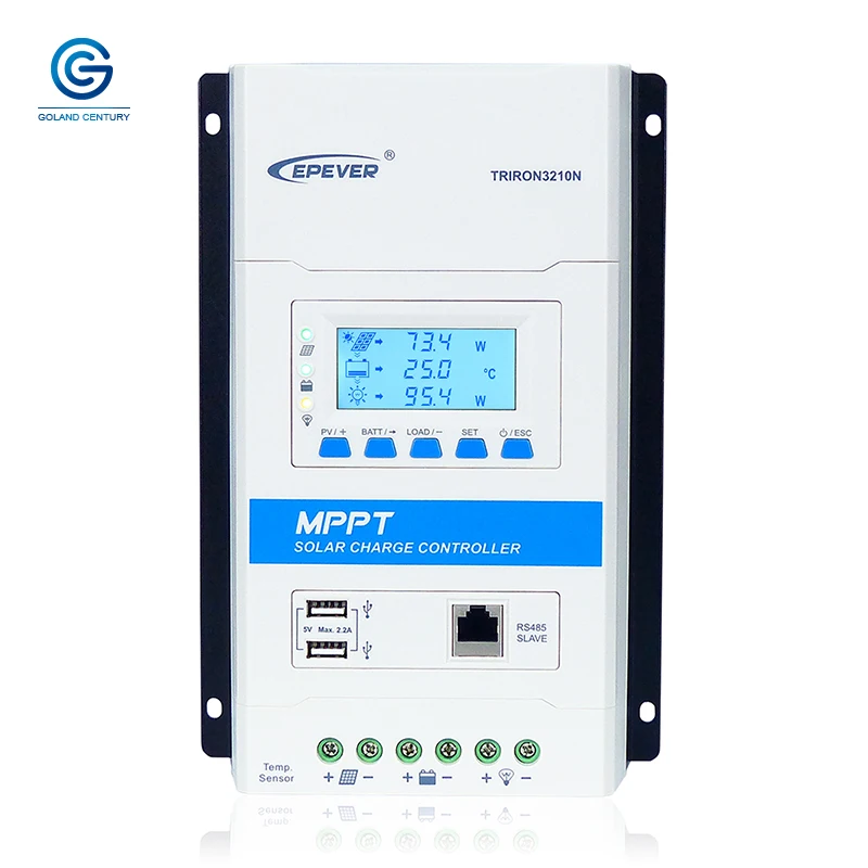 

Epever TRIRON 3210N MPPT Solar Charge Controller 30A 12V 24V Auto Work