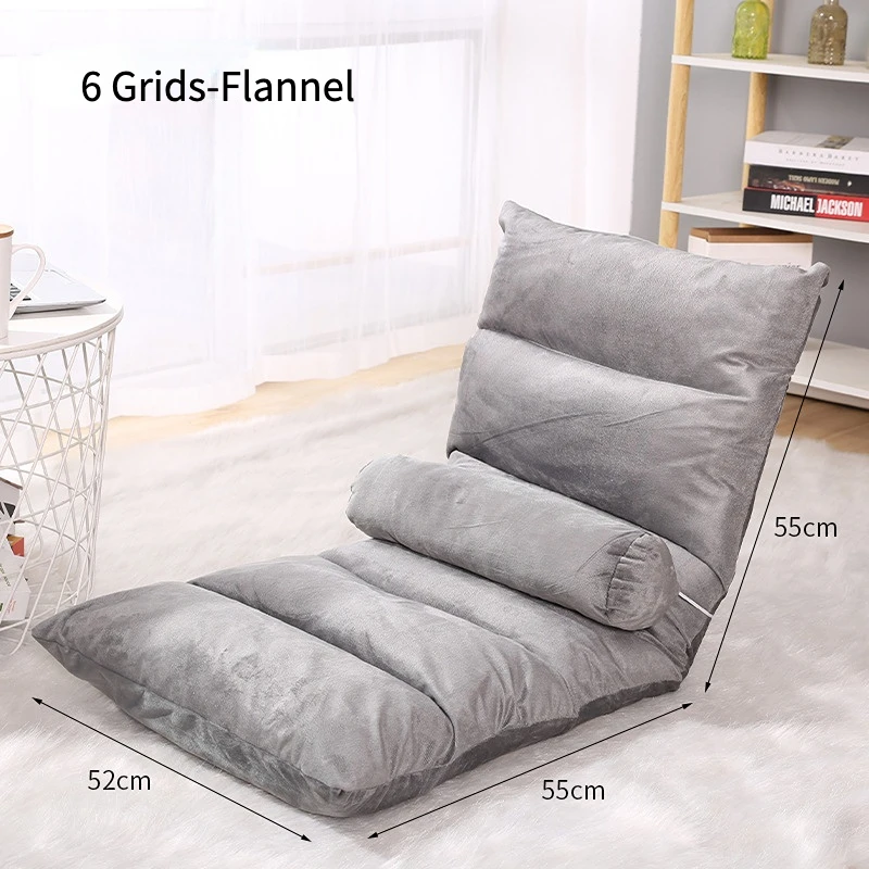 Portable Floor Chair Legless Tatami Chair with Back Support Home Bay Window Balcony Lazy Backrest Meditation Floor Seating