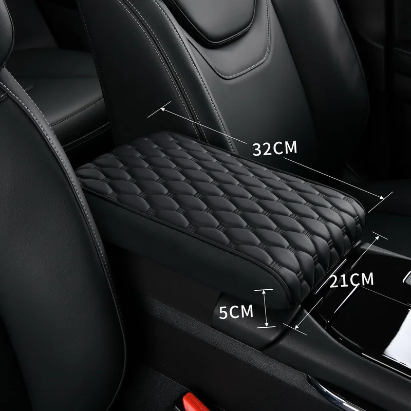 Mikrofaser-Leder Mittelkonsolen-Abdeckung Universelle Memory-Schaum Auto-Armlehnenauflage Komfortables Multifunktionales Auto-Zubehör