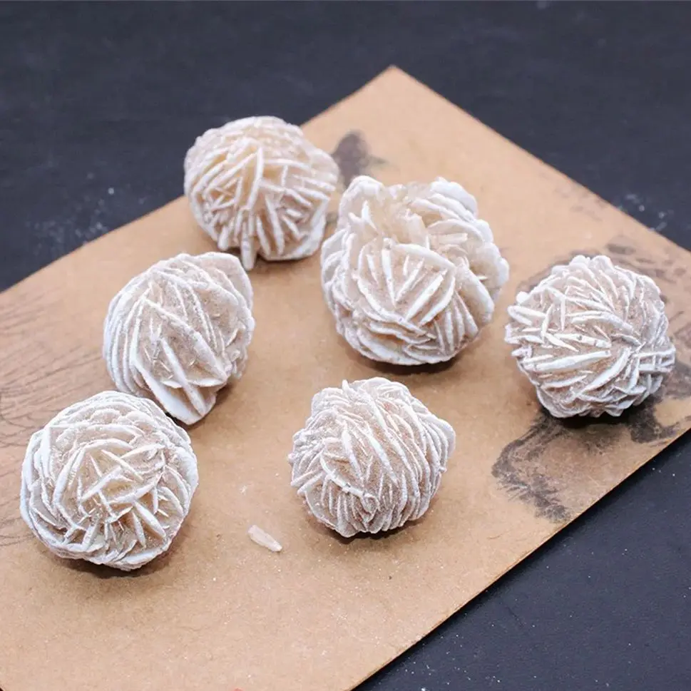 Природный кварцевый кристалл, 10 шт., пустынная Роза, селенит, восстанавливающий энергетический драгоценный камень, минеральный образец, домашний декор