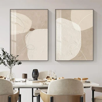 Poster su tela geometrici Stampe su tela Pittura murale moderna nordica per soggiorno Camera da letto Immagini murali eleganti Decor