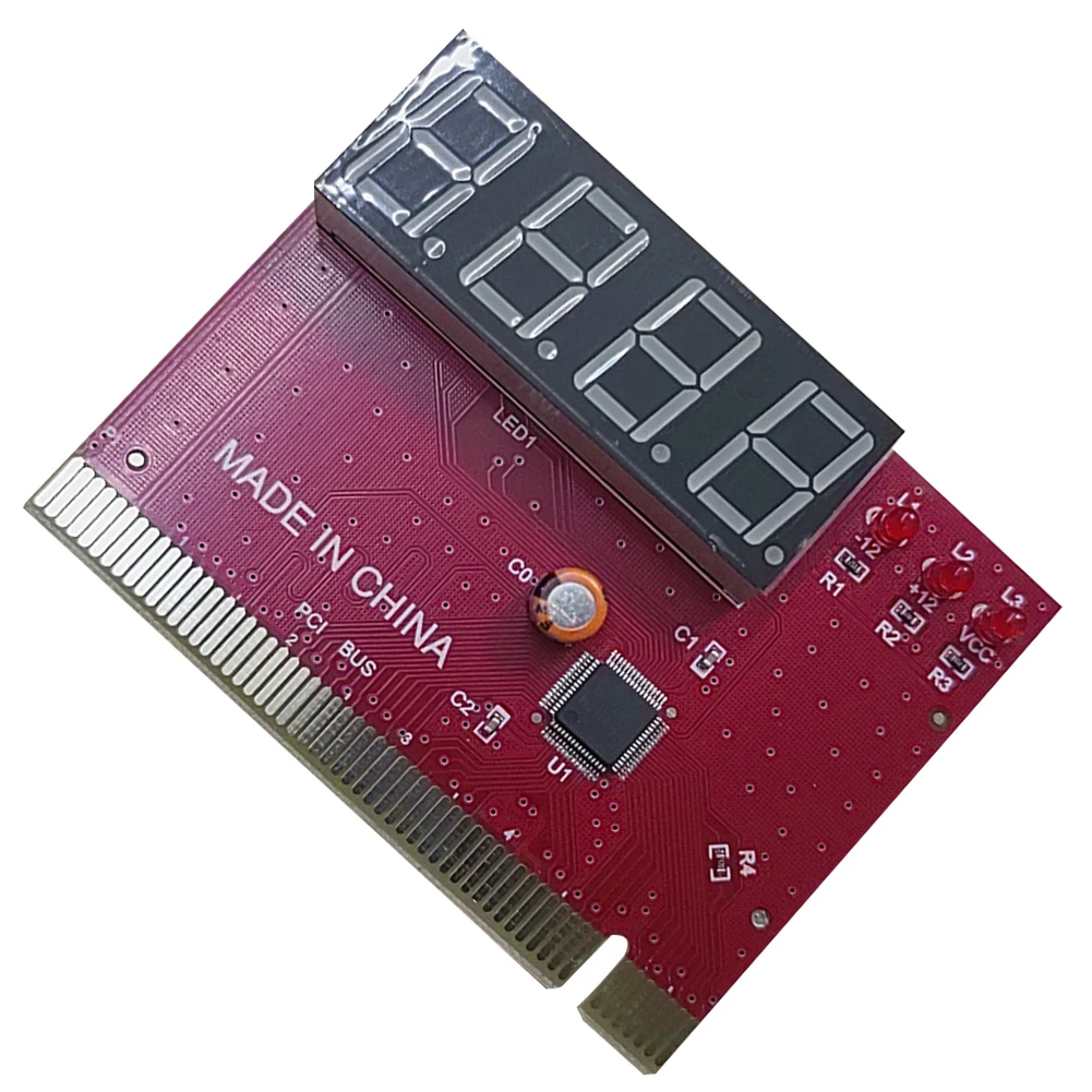 PC 4-digit Code Mainboard Motherboard Diagnostic Analyzer Tester PCI Card