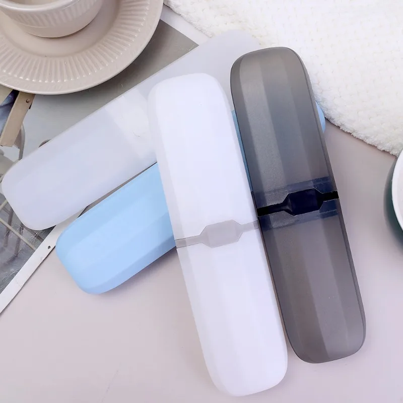 Travel Toothbrush Case Holder Plastic Portable Tooth Brush Covers Dust-Proof Pouch Cup Bathroom Toothpaste Storage Containers