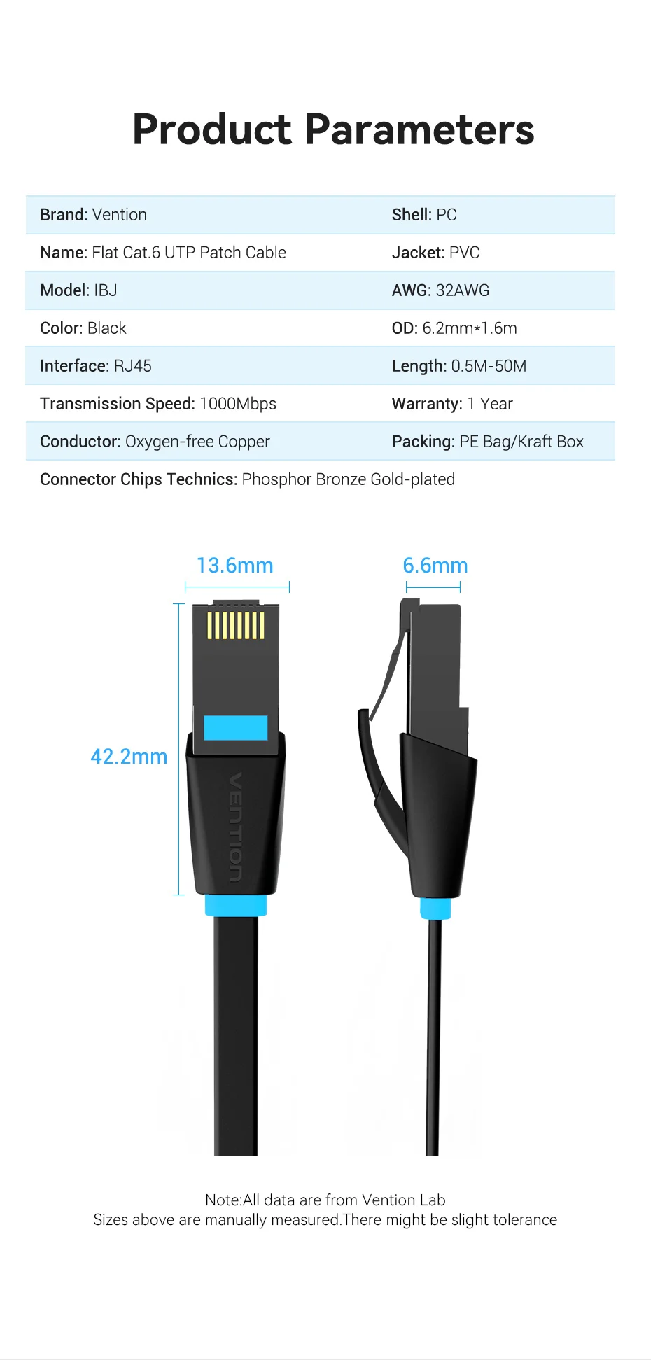 Cat6 Ethernet Cable Gigabit High Speed 1000Mbps Lan Cable RJ45 Network Patch Cab
