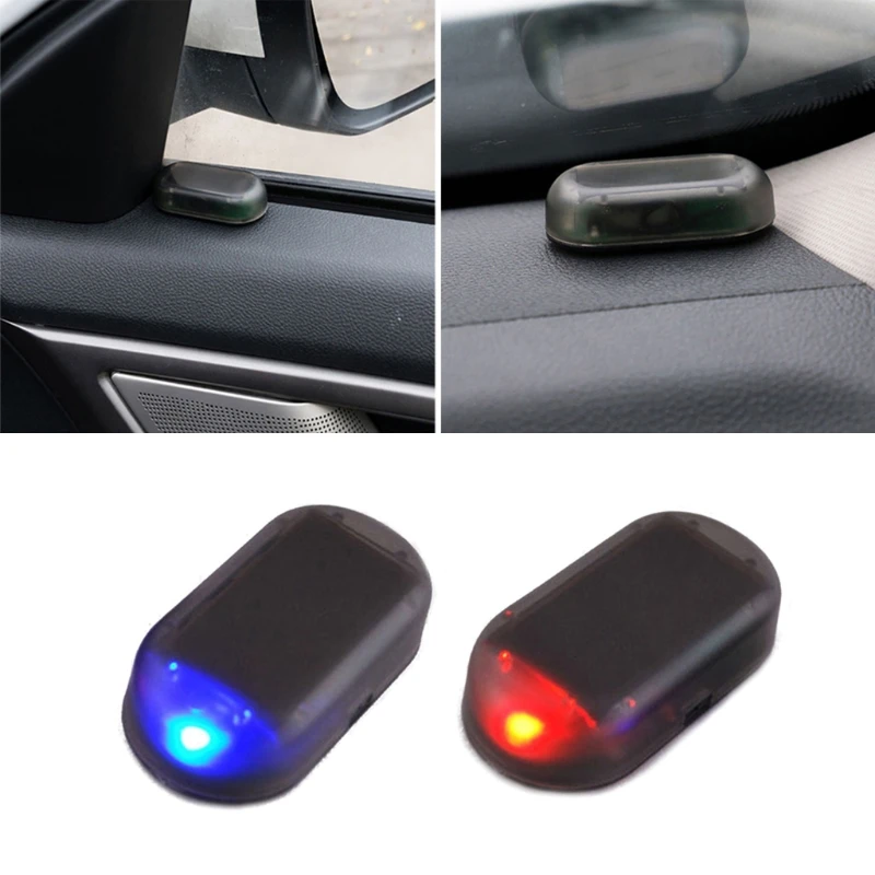 Car Fake Security Light Solar Power Simulated Dummy Alarm Wireless